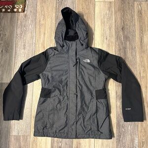 The North Face Women’s HyVent Jacket in Black and Gray
